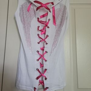 Biker Clothing ribbon tank top